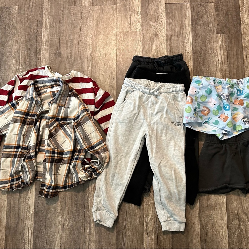 Zara Kids Mixed Clothing Set - Red, Brown, Gray